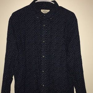 Blue flake dress shirt